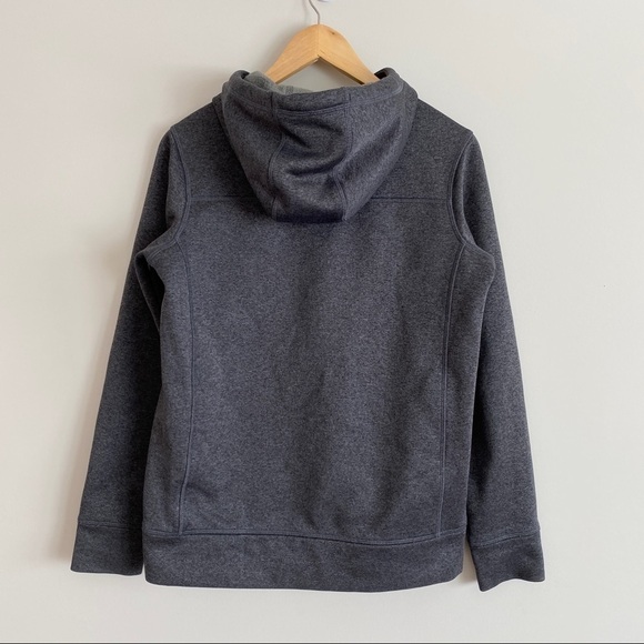 BURTON Durable Goods Gray Pullover Hoodie Sweatshirt Logo Thumb Holes Men's S - Picture 2 of 8